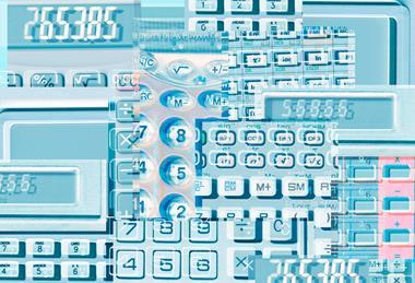 An image showing numbers on a calculator
