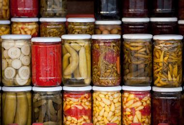 An image showing pickle jars
