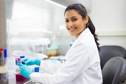 Woman in a lab
