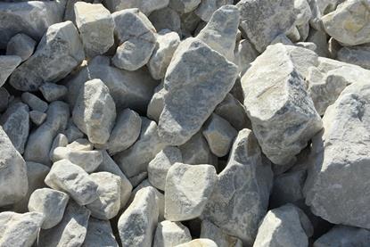 Blocks of calcium carbonate