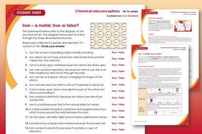 Iron a metal index image