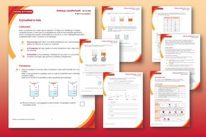 Screenshot images of teacher notes and student sheet CYM