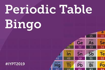 Periodic Table bingo banner
