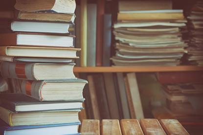 Piles of books
