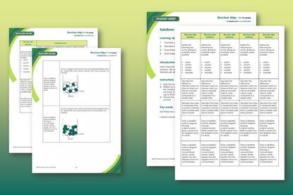 Example pages from the student worksheet and teacher notes that make up this resource