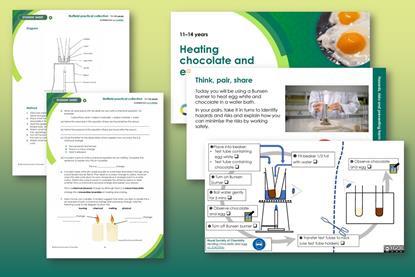 Heating chocolate and egg index image