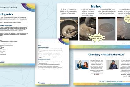 Example pages from teaching notes, classroom slides and curriculum links that make up this resource