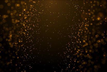 Particulate nature of matter - orange particle graphic on black