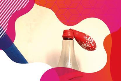Photo of a balloon stretched over the rim of a bottle