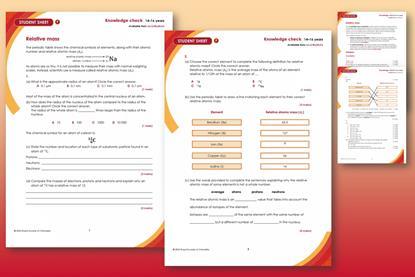 Example pages from the worksheets plus teacher notes with answers