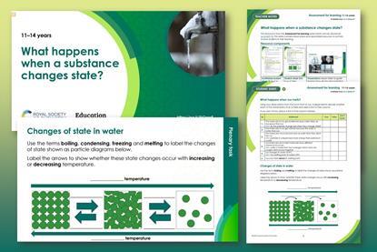 What happens when a substance changes state