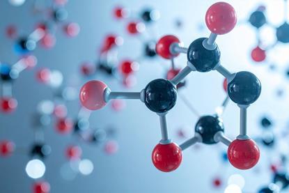 A 3D-rendered molecular model