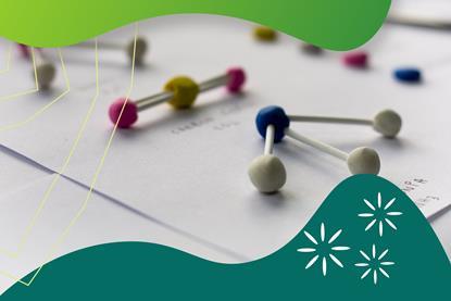 Molecular models built out of plasticine and cotton buds