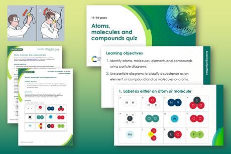 Atoms, molecules and compounds index image