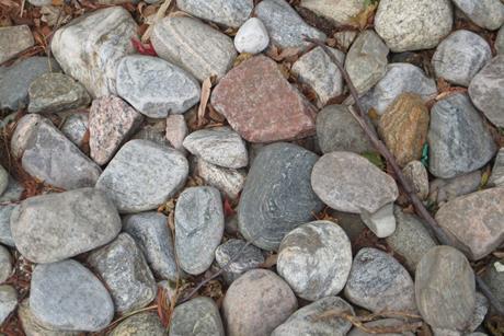 A selection of lots of rocks on the ground