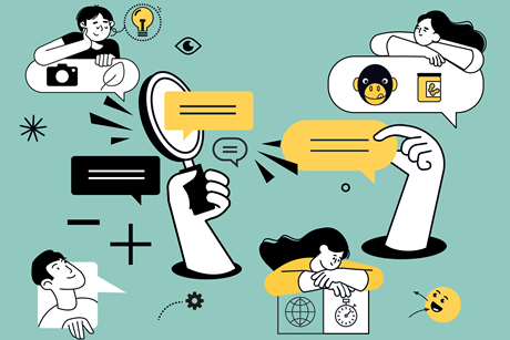 A cartoon of students using verbal tricks to learn chemistry terms