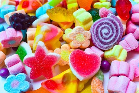 picture of a selection of different coloured sweets