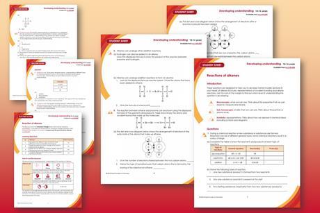 An example of pages from the resource featuring student worksheet and teacher guidance