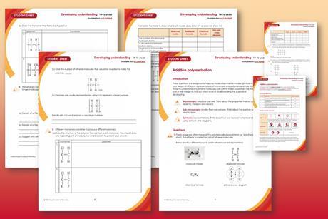 An example of pages from the resource featuring student worksheet and teacher guidance
