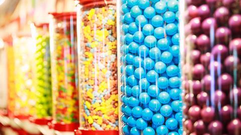 Assorted sweets in a sweet shop