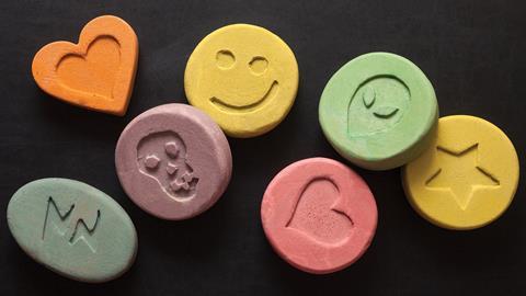 Seven coloured pills