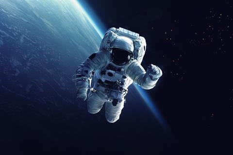 An image showing an astronaut in space