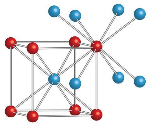 The lattice structure of caesium chloride