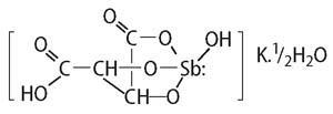 structure of potassium antimony tartrate