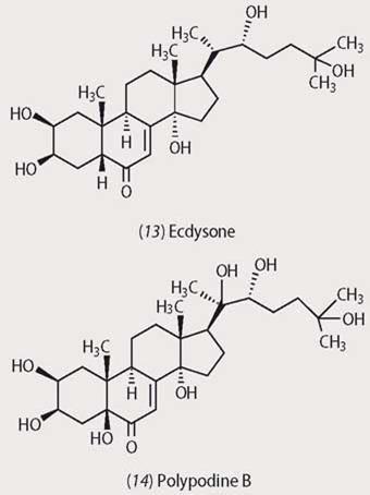 Structures of Ecdysone and Polypodine B