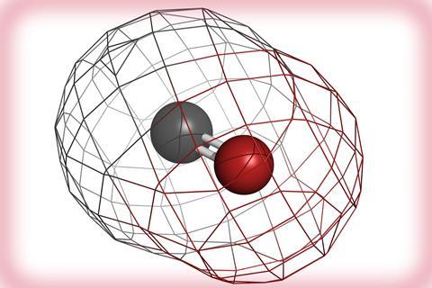 A carbon monoxide molecule