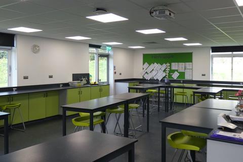 A modern science classroom