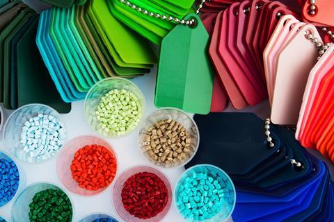 Plastics in a range of shapes and colours