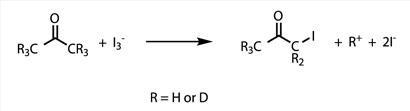 The iodination of acetone