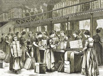 Women working in a match factory