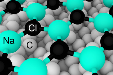 An image showing hexagonal salt