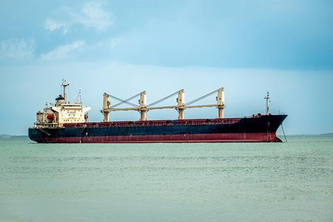 An oil tanker