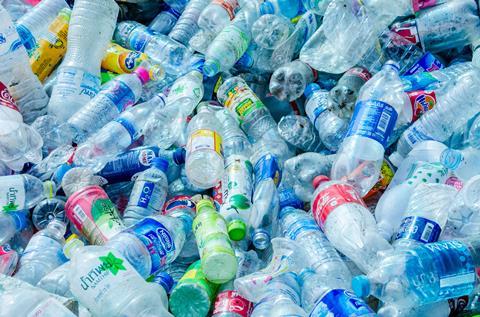 An image showing lots of plastic bottles