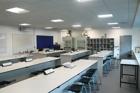 Inside a modern school lab