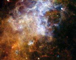 These swirling patterns of gas in the constellation Crux came as a complete surprise to astronomers. They were revealed in 2009 by Herschel