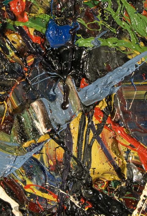 An image showing a detail from Composition, 1952 by Jean-Paul Riopelle