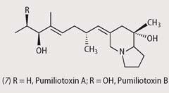 Structure of pumiliotoxins