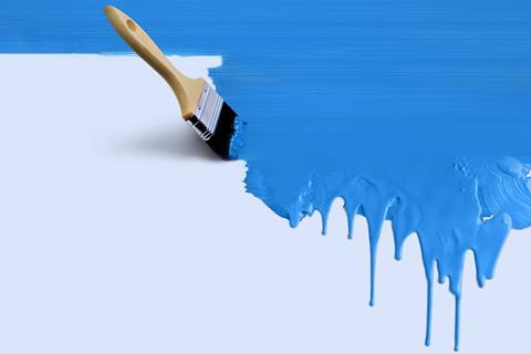 An image showing a paint brush and dripping paint