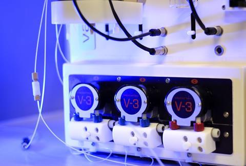 A image showing a flow chemistry setup