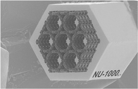 An image showing structure of the NU-1000 material