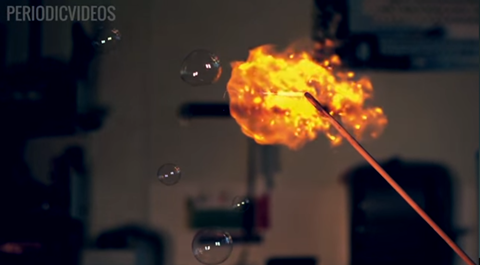 Exploding Hydrogen Bubbles on youtube