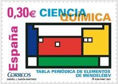 Chemistry related Spanish postage stamp
