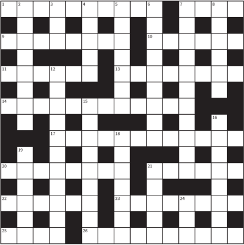 Preview of EiC January 2023 quick crossword