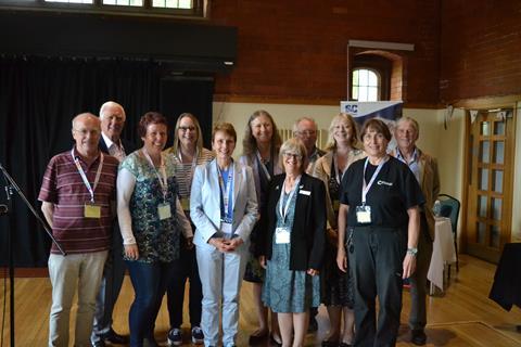 An image showing Helen Sharman and the RSC Secondary and Further Education (SaFE) Group