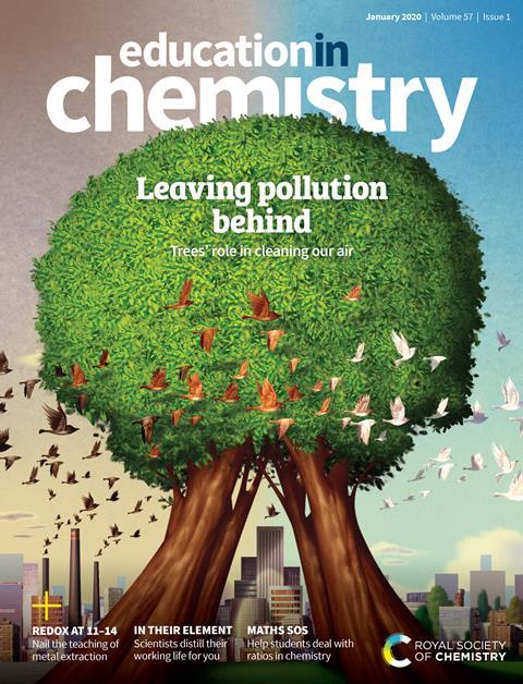 Cover, Education in Chemistry, January 2020