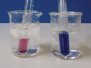 A cobalt chloride equilibrium experiment